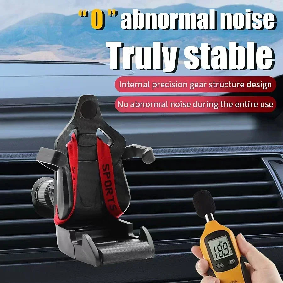 2025 Universal car phone holder creative automotive products racing seats phone holder hot selling fixed holder
