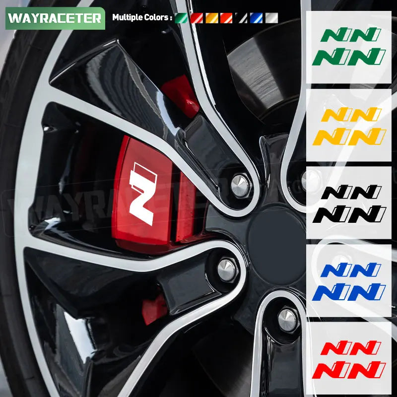 Reflective High-Temperature Brake Caliper Decals for Hyundai – Waterproof Vinyl Stickers