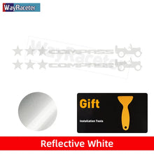Cargar imagen en el visor de la galería, Jeep Compass Willy Edition Star Decal Kit – Reflective Vinyl | Hood, Trunk &amp; Door Pillar (2 Pcs)