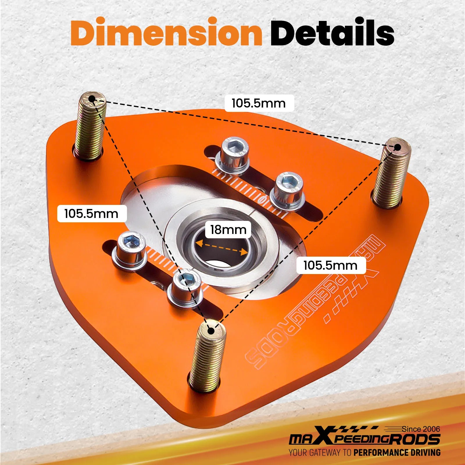 Suspension Top Mounts Front Camber Plate Upper Mount for Nissan S14 240SX 1995-1998