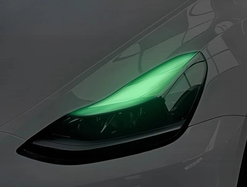 For Tesla Model3/Y Car Headlight Color-changing Film Daytime Running Lights Light Color-changing Film Car Sticker Modification
