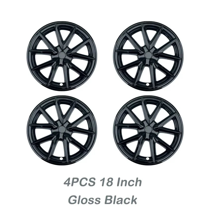 18" Replacement Hub Cap Wheel Covers for Tesla Model 3 (2017–2023) | 4-Piece ABS Set