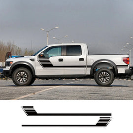 Long Side Door Skirt Stripe Decal for Ford F-150 Raptor | Self-Adhesive Vinyl Kit