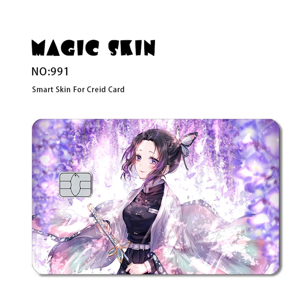 Anime Credit Card Skin Stickers – Pokémon, Yu-Gi-Oh & Bulk Options