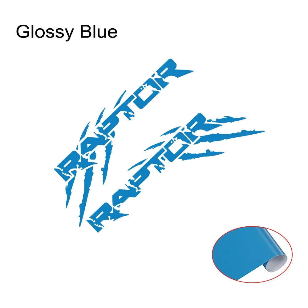 Claw Style Truck Bed Side Decal for Ford F-150 / Ranger Raptor | Pickup Vinyl Graphics 2-Pack