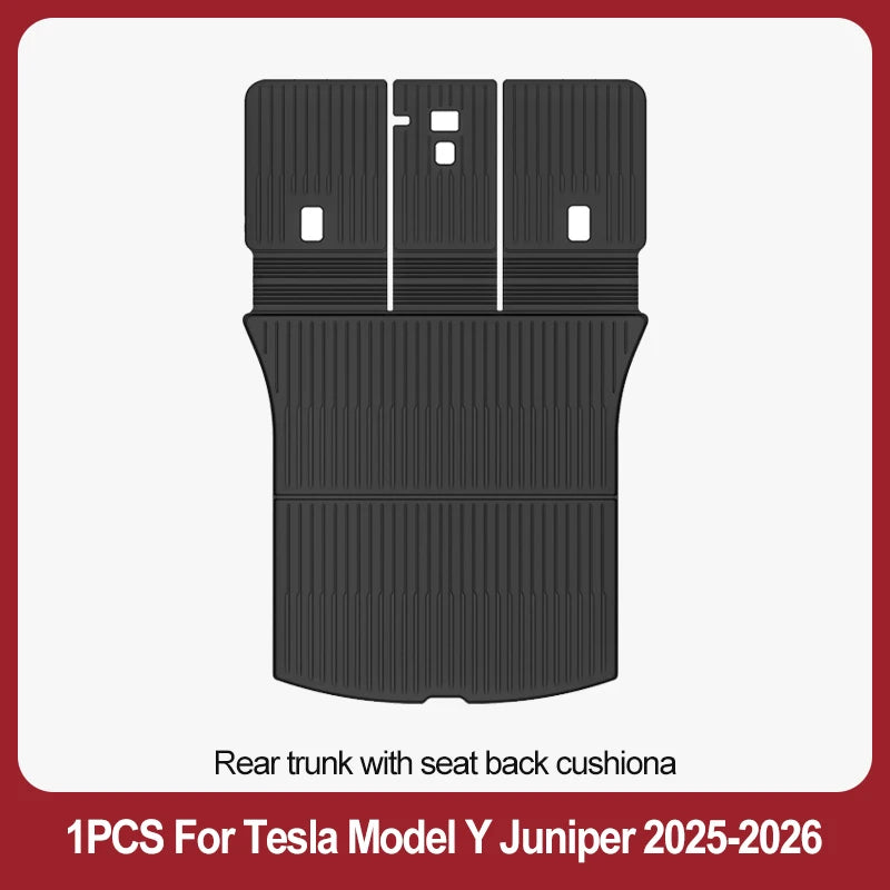 TPE Floor Mats & Luggage Mat for Tesla Model Y Juniper Premium / Performance (2025+) | All-Weather Set
