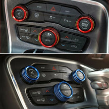 Load image into Gallery viewer, A/C Control Knob Volume Radio Switch Decoration Cover for Dodge Challenger / Charger | 3-Piece