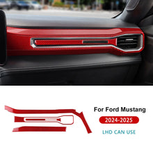 Load image into Gallery viewer, Real Soft Carbon Fiber Interior Trim for Ford Mustang GT / Dark Horse / EcoBoost (2024-2025)