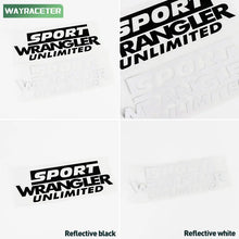 Load image into Gallery viewer, Jeep Wrangler Reflective Fender &amp; Hood Decal – Rubicon / Unlimited / Sport | JK JL TJ YJ CJ