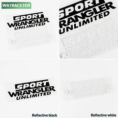 Jeep Wrangler Reflective Fender & Hood Decal – Rubicon / Unlimited / Sport | JK JL TJ YJ CJ