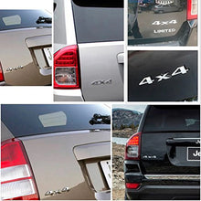 Load image into Gallery viewer, 3D Chrome 4x4 Logo Decal Emblem Nameplate Badge for Jeep Liberty | Sticker