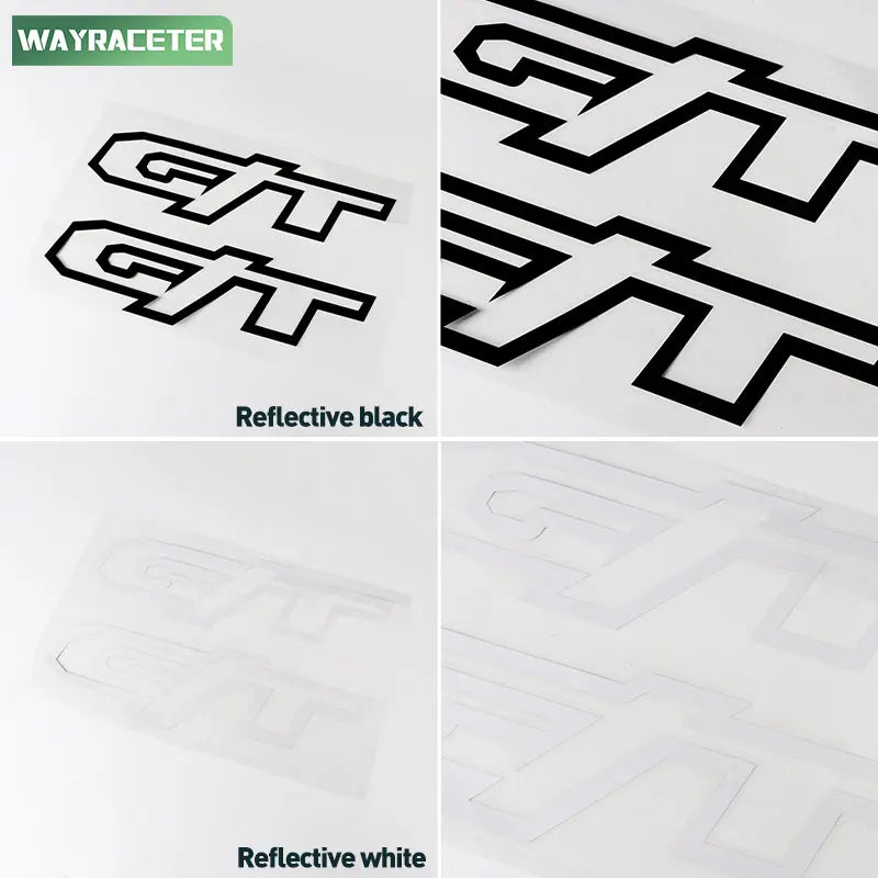 2 Pcs GT Rear Trunk Side Body Graphics Vinyl Decal Sticker For Dodge RAM 1500 2021 2022 2023 2024 Laramie Crew Cab Accessories