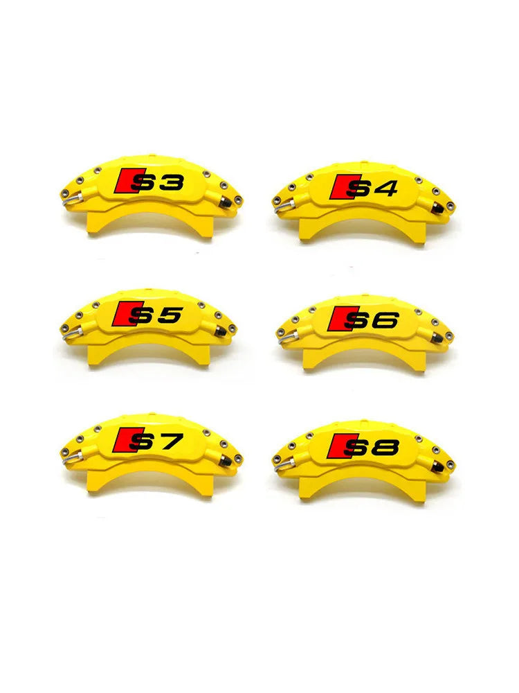 6PCS Brake Caliper Decals for Audi S1 S3 S4 S5 S6 S7 S8 SQ5 SQ7 RS Sline – High-Quality Vinyl Stickers