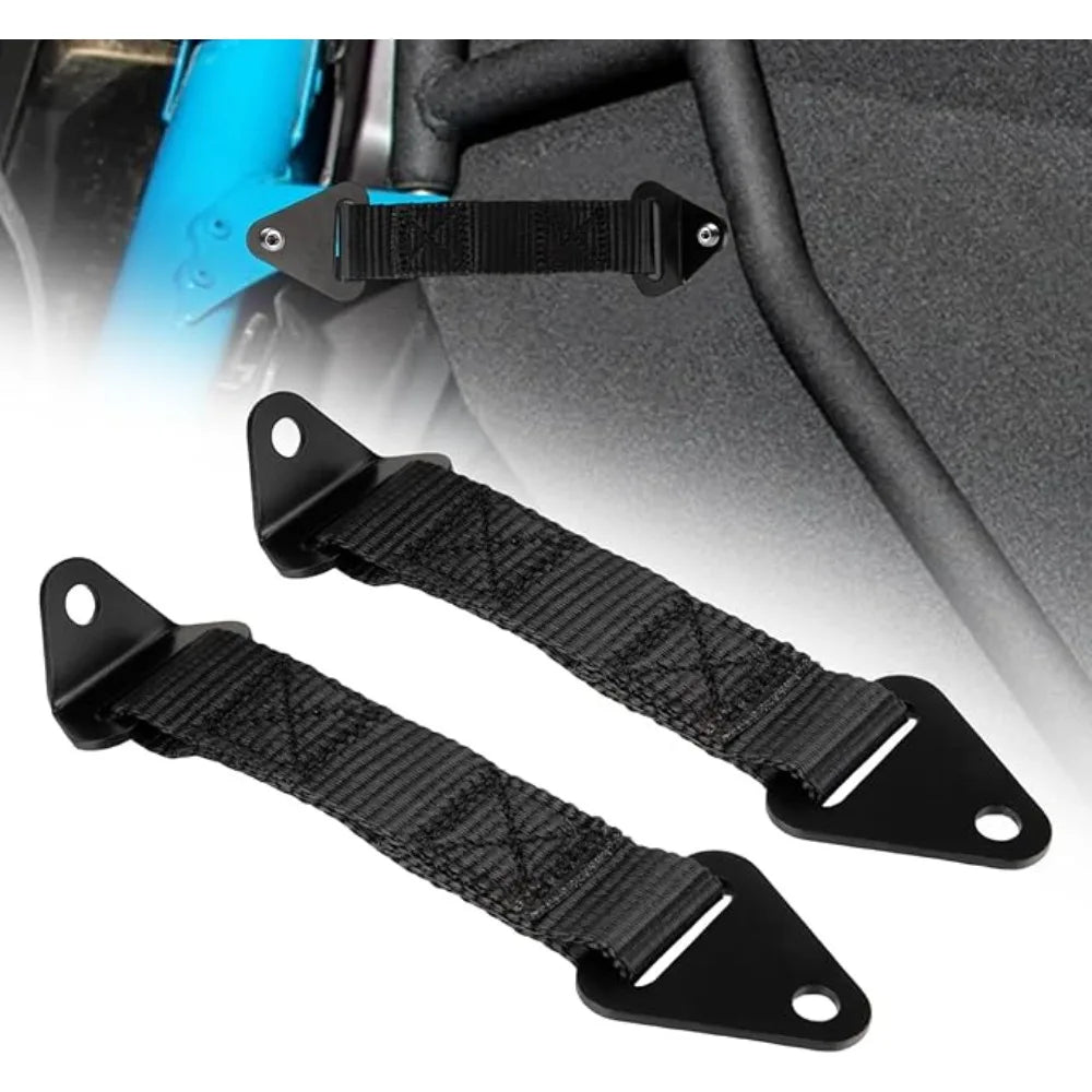 2PCS X3 Door Limiter Straps For Can-Am Maverick X3 2017-2023 Black Limit Straps Fixed/Adjustable length Accessories