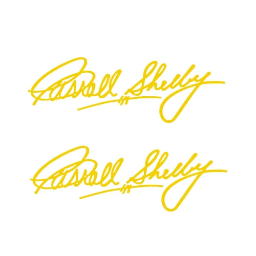 Carroll Shelby Interior & Window Vinyl Decal for Ford Mustang | 2-Piece Sticker