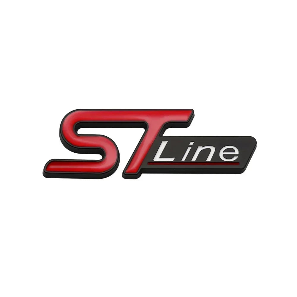 3D Metal ST Line Trunk Badge | Ford Focus / Mondeo / Kuga / Ecosport Emblem