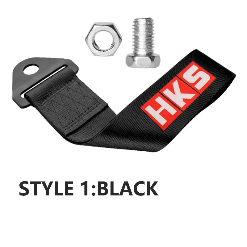 New Stylish Car JDM Culture Car Color Pendant Tow Strap Belt Tow Rope Ribbon Auto Accessories Trailer Ropes Bumper Towing Strap