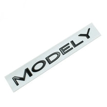 Cargar imagen en el visor de la galería, Original 3D ABS Letter Logo Emblem for Tesla Model 3 / Model Y | Rear Tailgate Trunk Badge