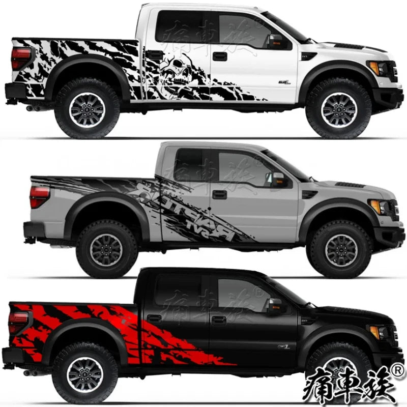 Full-Body Appearance Decoration Vinyl Kit for Ford F-150 Raptor | Custom KK Pickup Wrap