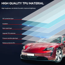 Load image into Gallery viewer, Precut PPF for Porsche Taycan (2020–2023) | 9-Mil TPU Paint Protection Film Clear Bra