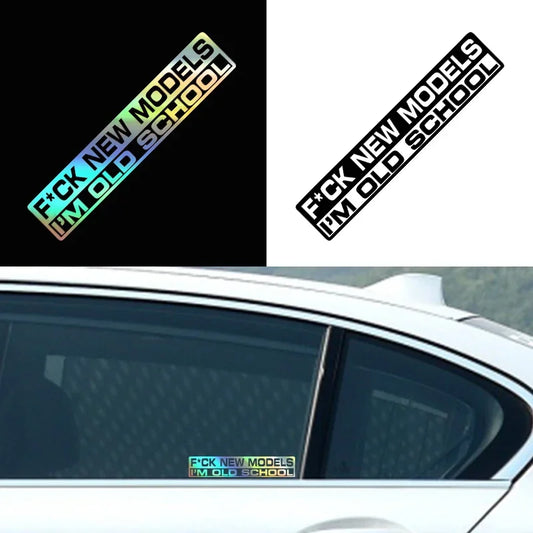 Reflective Vinyl Car Sticker - 6" x 1.2" Waterproof Decal for Cars, Trucks, Motorcycles, and Laptops