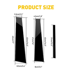 Gloss Black Pillar Post Door Trim for Honda Accord (2008–2012) | 6pc