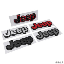 Cargar imagen en el visor de la galería, 15.8cm ABS Side Body / Trunk Emblem Badge Sticker for Jeep Wrangler / Grand Cherokee | JEEP Logo