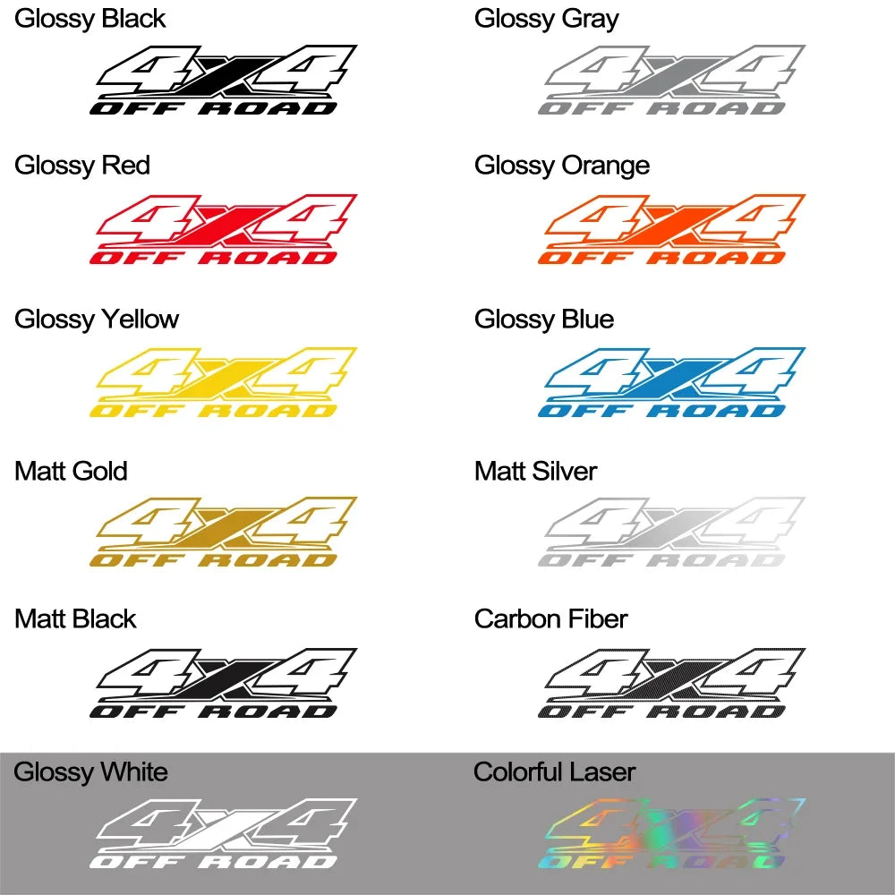 4x4 Off-Road Body Side Decal | Universal Pickup Sticker for Ford F-150, Toyota Hilux, Dodge RAM, Isuzu D-Max & More