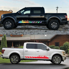 Mountain Peak Off-Road Vinyl Decal for Suzuki Jimny & Ford Bronco | 2-Piece Body Sticker