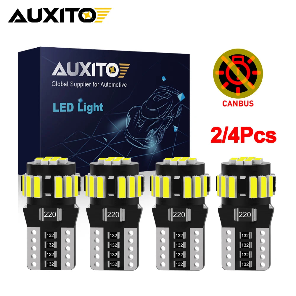 AUXITO T10 W5W Canbus LED for Ford/Fiesta | 2–4 Pack Error-Free