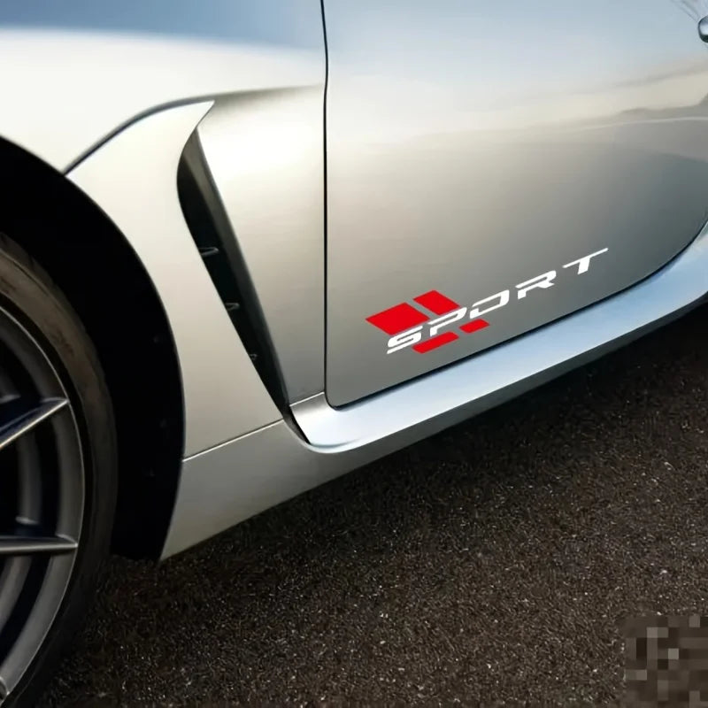 Sport Style Body & Fender Decal | 2-Piece Waterproof Vinyl Sticker for Cars, Motorcycles & Helmets