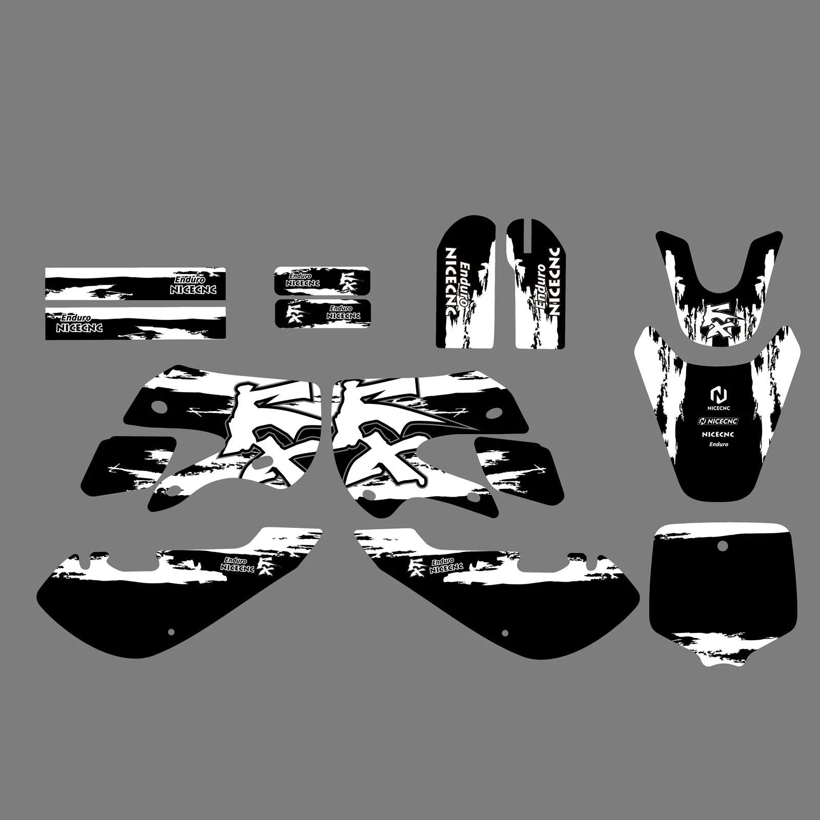 Motocross Team Graphics Kit Sticker Decals for Kawasaki KLX 110