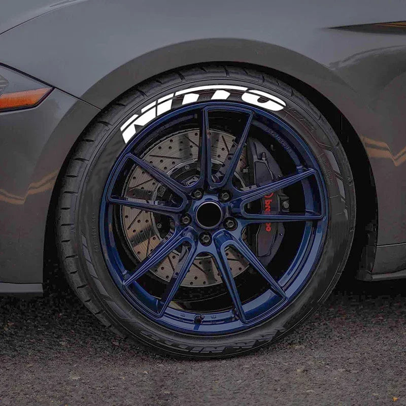 NITTO 3D Waterproof Tire Wheel Lettering Sticker | OLPAY Personalized