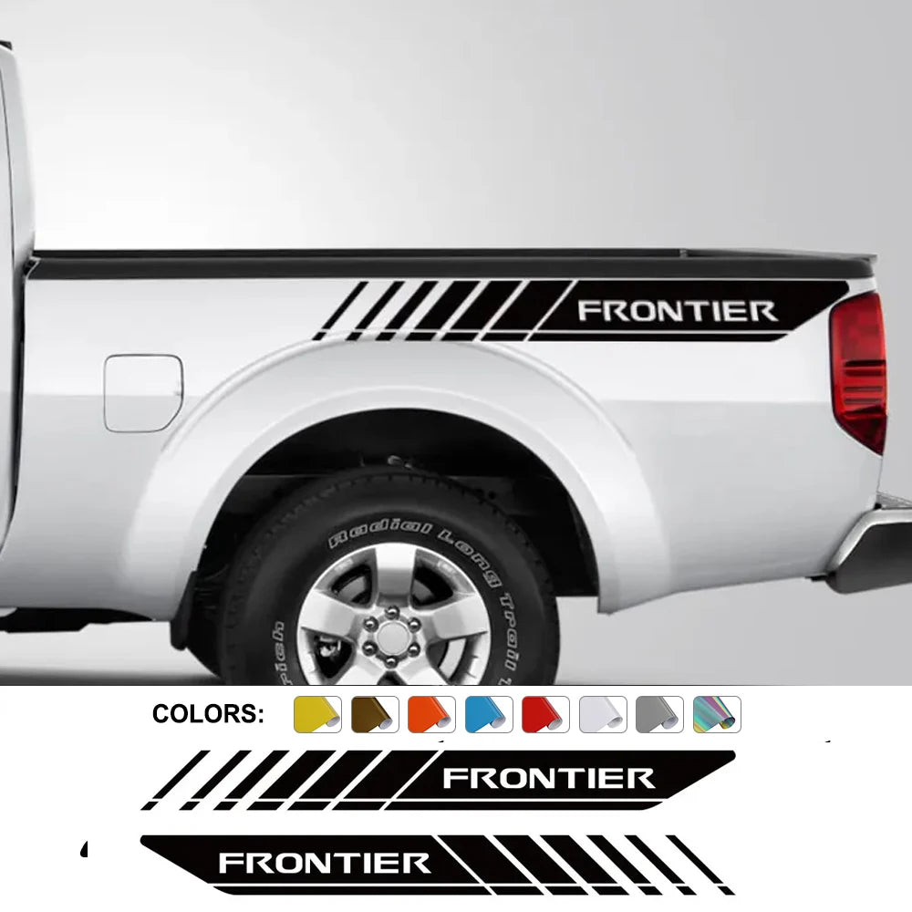 Rear Trunk Side Decal for Nissan Frontier NP300 | Vinyl Truck Graphic 2-Pack