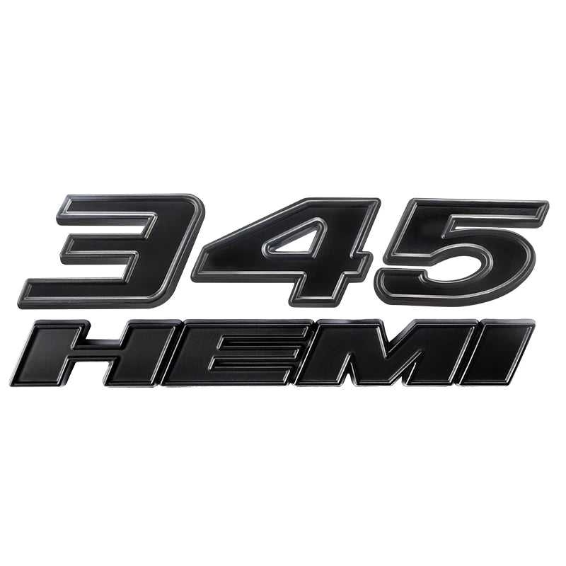 3D Metal HEMI 392 345 Emblem Badge Sticker for Dodge Charger / RAM 1500 / Journey / Caliber