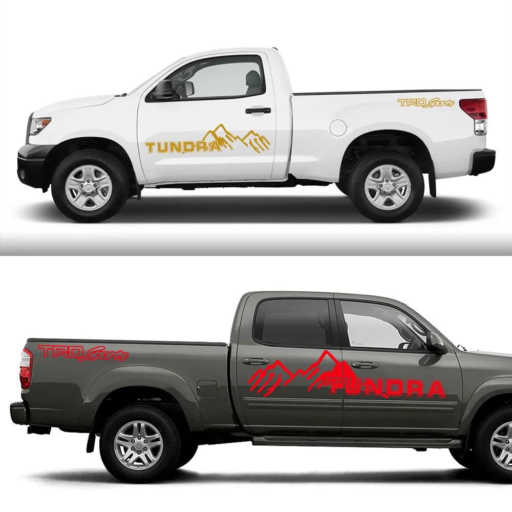 Body Side Door Decal for Toyota Tundra TRD / SR / SR5 / Limited / Platinum | 4-Piece Matte Vinyl Kit