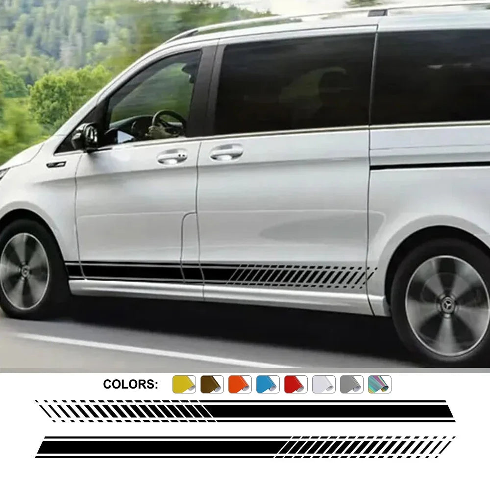Car Body Stickers for Mercedes-Benz Vito / V-Class / Viano W447 / W639 / W638 | 2-Piece Vinyl Decal
