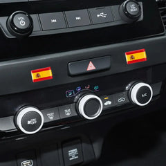 Epoxy Spain Flag Sticker Car Interior Decoration Decal | 10 / 20 / 50 Pack for SEAT / Cup Holder