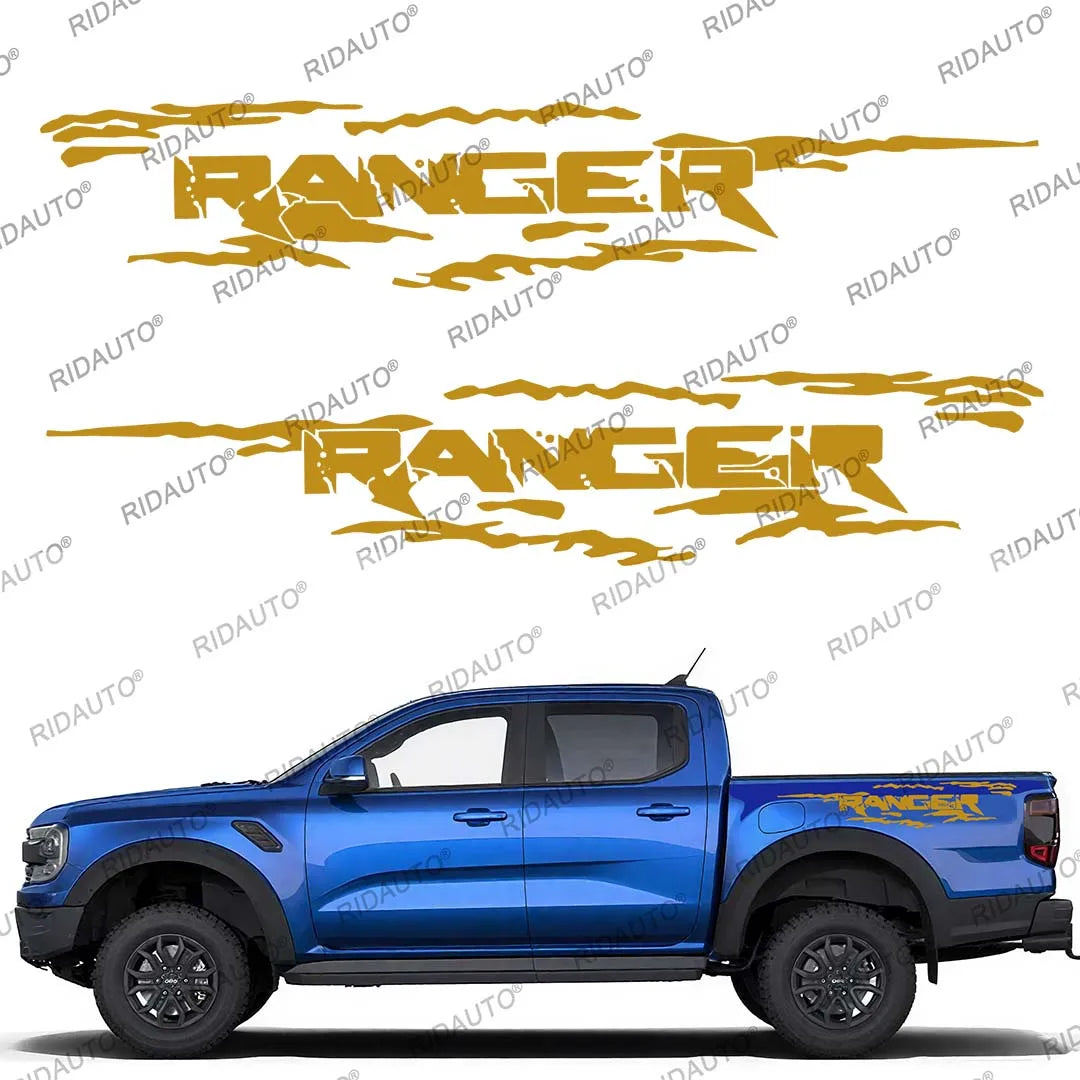 Door Side Sticker for Ford Ranger Raptor / XLT / XL / Lariat T6-T9 (2012-2025+) | Vinyl Decal