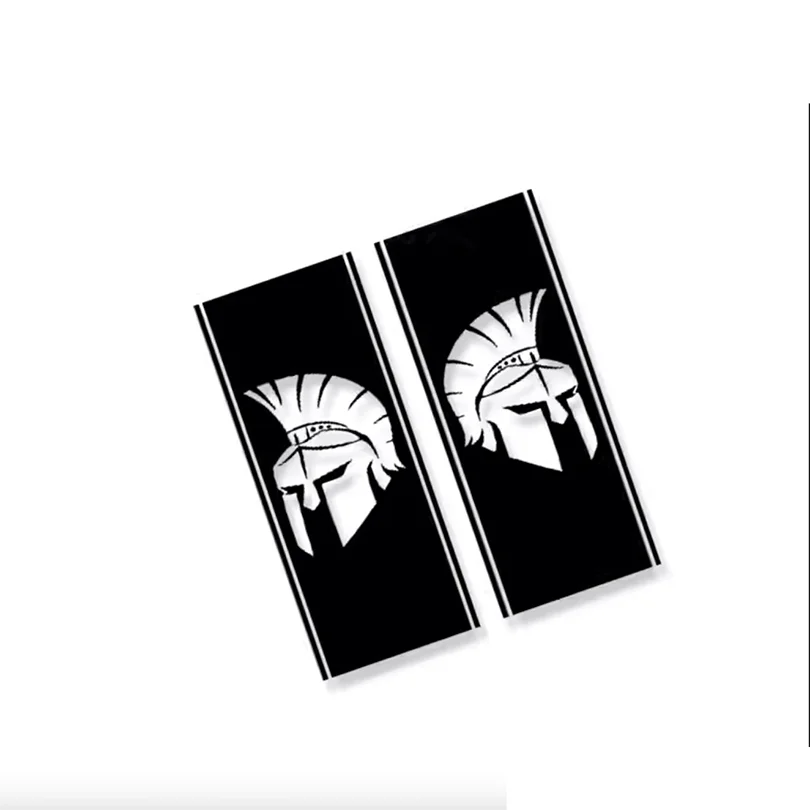 Compass Map & Skull Blackout Bedside & Tailgate Decal Kit for Jeep Gladiator JT | Vinyl Wrap Pair