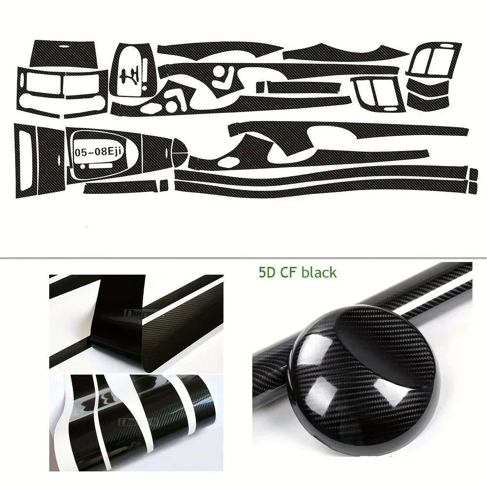 Carbon Fiber Interior Center Console Color Change Moulding Sticker | Mercedes-Benz AMG