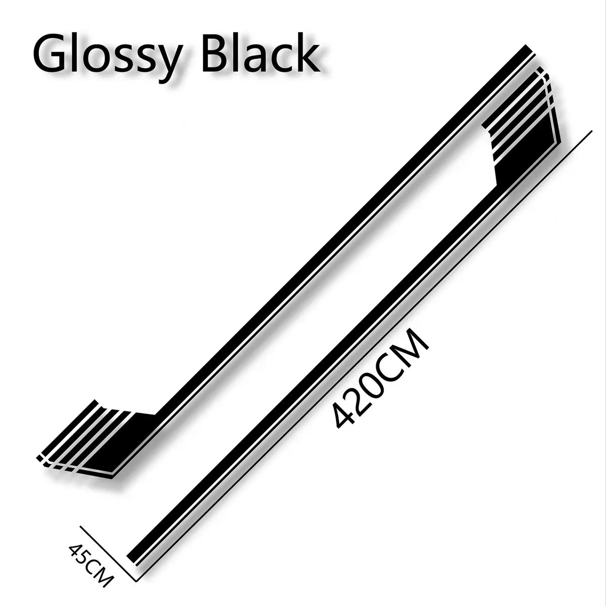 Black Side Door Stripe Graphics Vinyl Sticker Decal for Ford F150 Sport – Sleek and Stylish