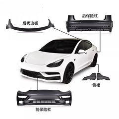 Complete Modified Body Kit for Tesla Model 3 (2018–2022) | Front & Rear Bumper Assembly (MaiAutoR)