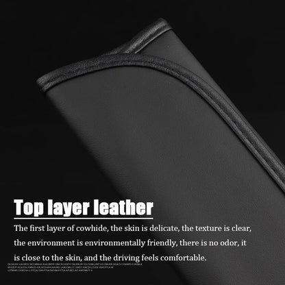 Premium Leather Seat Belt Cover – Shoulder Protector with Dodge Durango Logo