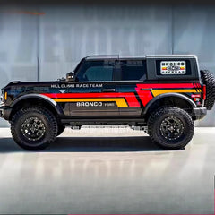 Sporty Fashionable Body Decoration Vinyl Decal Kit for Ford Bronco | Full-Body PVC Wrap