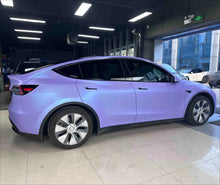 Load image into Gallery viewer, Precut Color Change PPF for Tesla Model 3 Highland (2024–2025) | Black &amp; Glacier Blue PET Film
