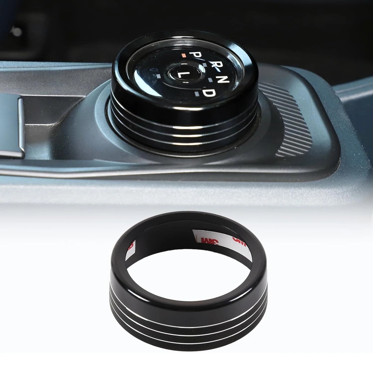 Aluminum Alloy Gear Shift Switch Button Ring Trim Cover | Mecha Style Knob (metyoucar ISO9001)