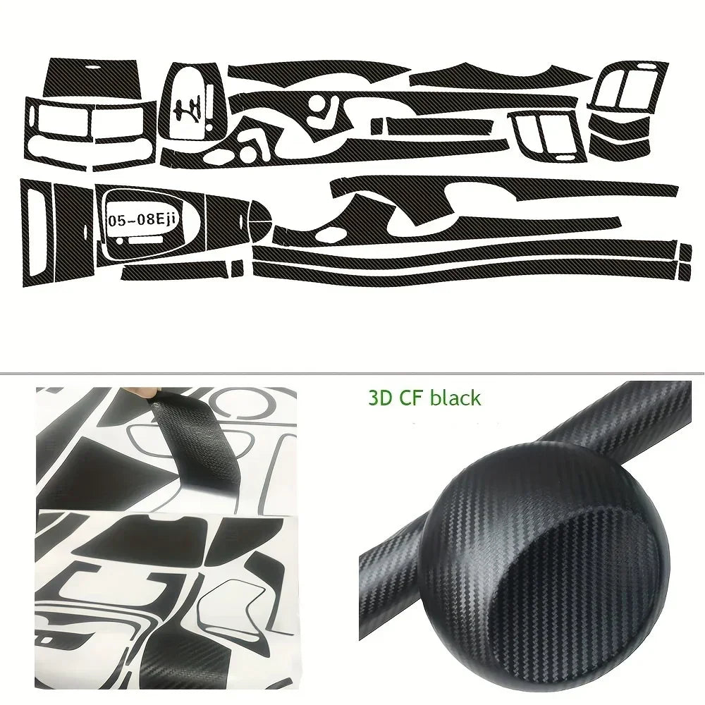 Carbon Fiber Interior Center Console Color Change Moulding Sticker | Mercedes-Benz AMG