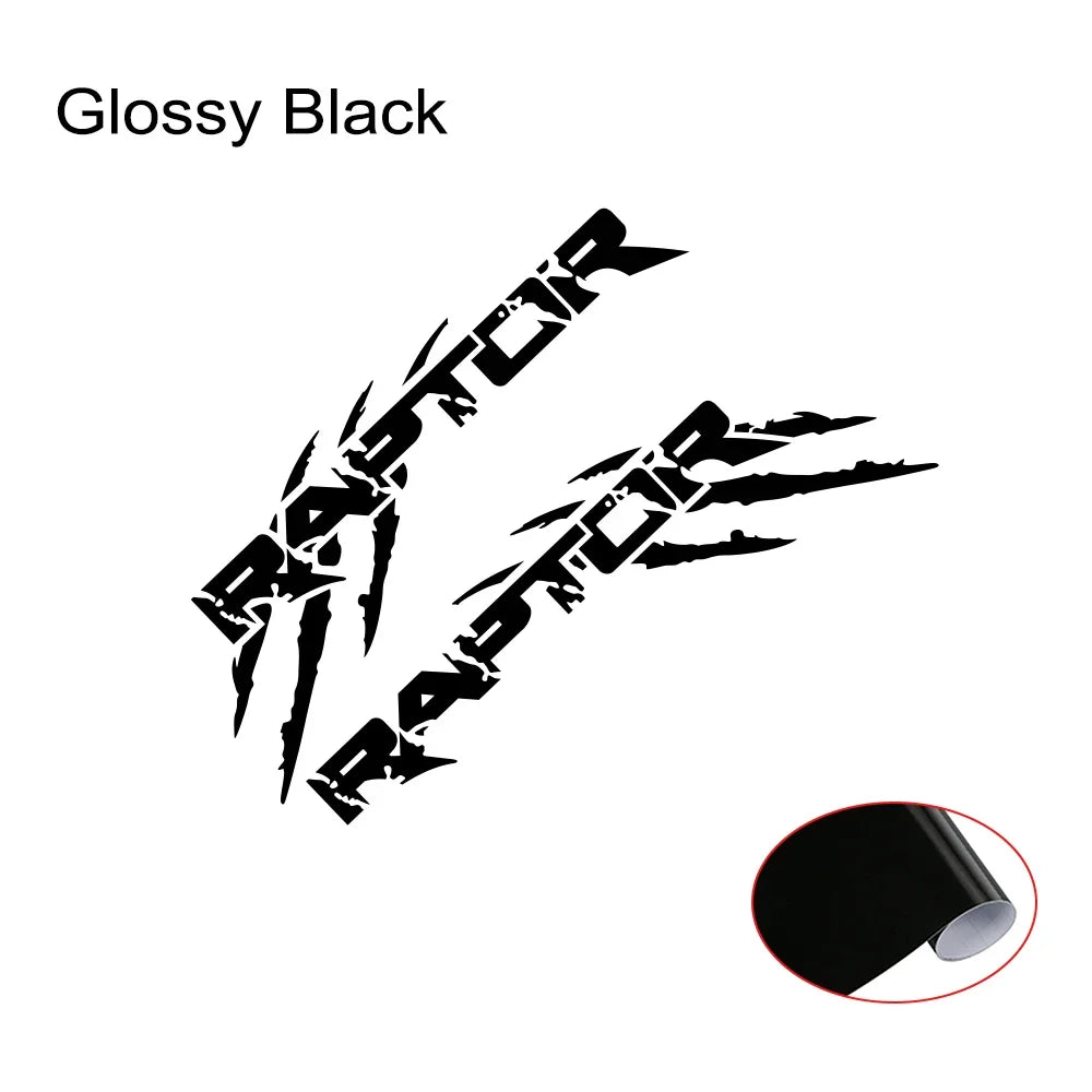 Claw Style Truck Bed Side Decal for Ford F-150 / Ranger Raptor | Pickup Vinyl Graphics 2-Pack