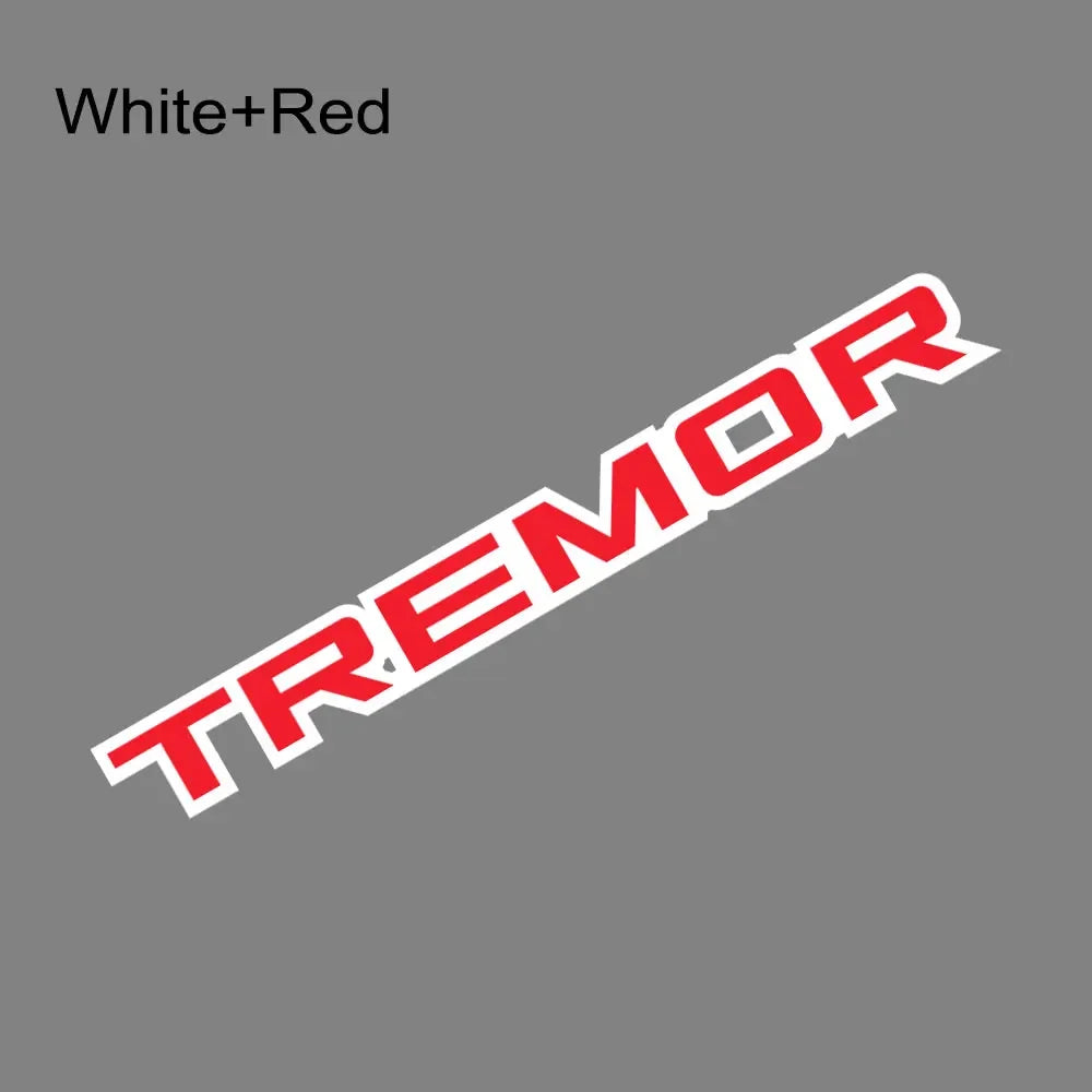 Tremor Graphic Letter Decal for Ford Tremor F-150 / F-250 / Raptor | Vinyl Truck Sticker 2-Pack